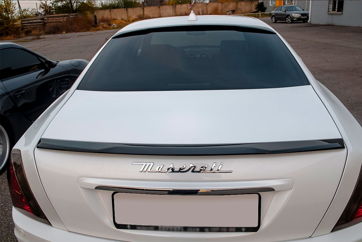 9344 Спойлер на стекло CERRERA на Maserati Quattroporte V ТЮНИНГ МАЗЕРАТИ КВАТТРОПОРТЕ 5 (2003-2008) КОЗЫРЕК НА СТЕКЛО - ОБВЕС CERRERA