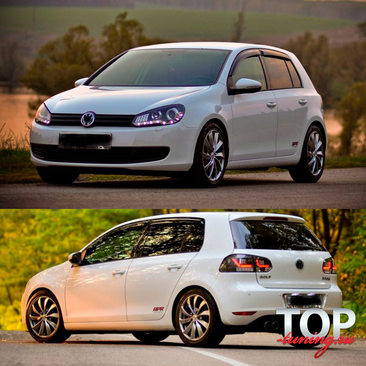 9374 Дефлекторы на окна на VW Golf 6