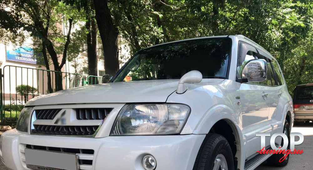 9376 Дефлекторы на окна широкие на Mitsubishi Pajero 