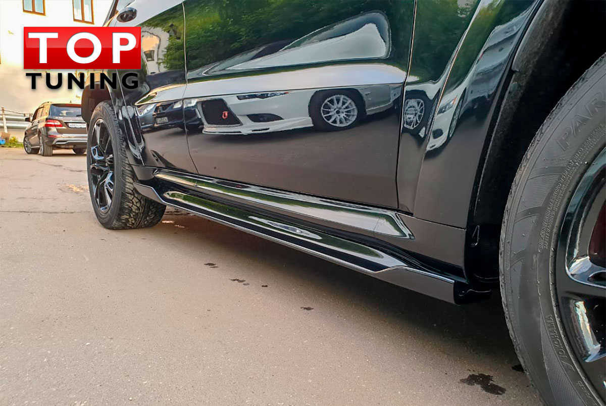 ГРАНД ЧЕРОКИ (WK2 SRT) 2013+ ЭЛЕРОНЫ (СПЛИТТЕРЫ) ПОРОГОВ