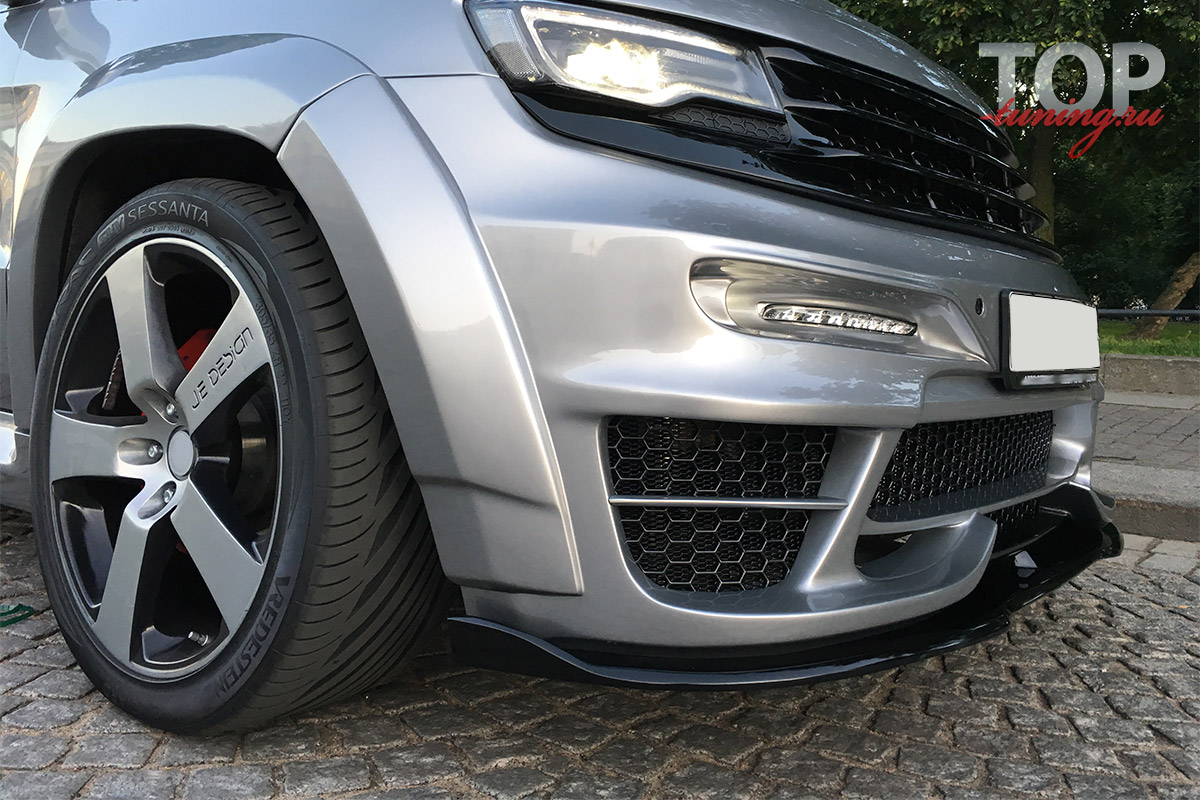 9484 Сплиттер переднего бампера Tyrannos на Jeep Grand Cherokee WK2