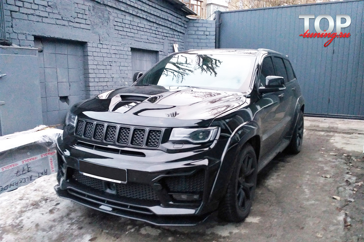 9492 Передний бампер Tyrannos V3 на Jeep Grand Cherokee WK2