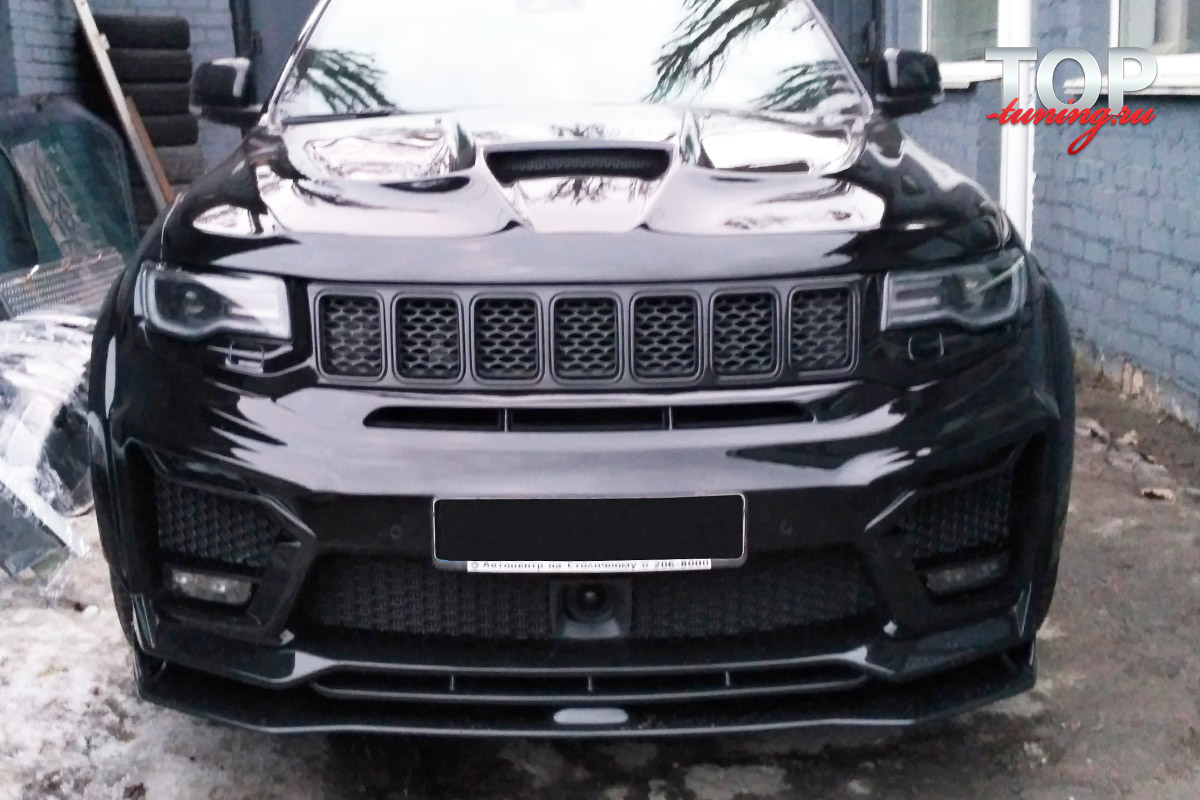 9492 Передний бампер Tyrannos V3 на Jeep Grand Cherokee WK2