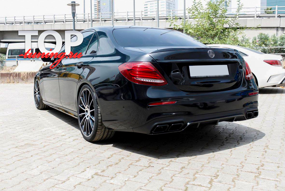 9614 Лип спойлер E63S для Mercedes E-class W213 ТЮНИНГ ДЛЯ МЕРСЕДЕС БЕНЦ Е КЛАСС W213 (2016+) СПОЙЛЕР НА КРЫШКУ БАГАЖНИКА В СТИЛЕ АМГ Е63 S