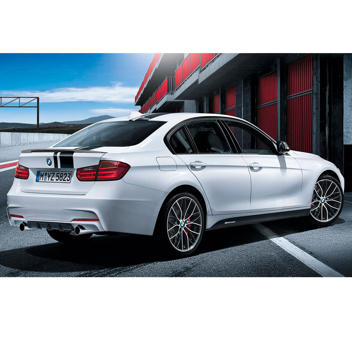 Наклейки M Performance на пороги для BMW F30 F31