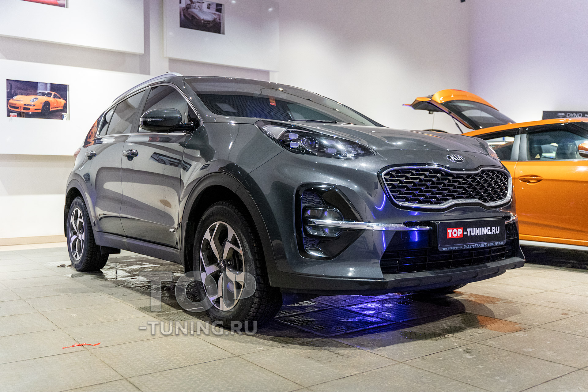 9846 Реснички Advance на фары Kia Sportage 4 2018+