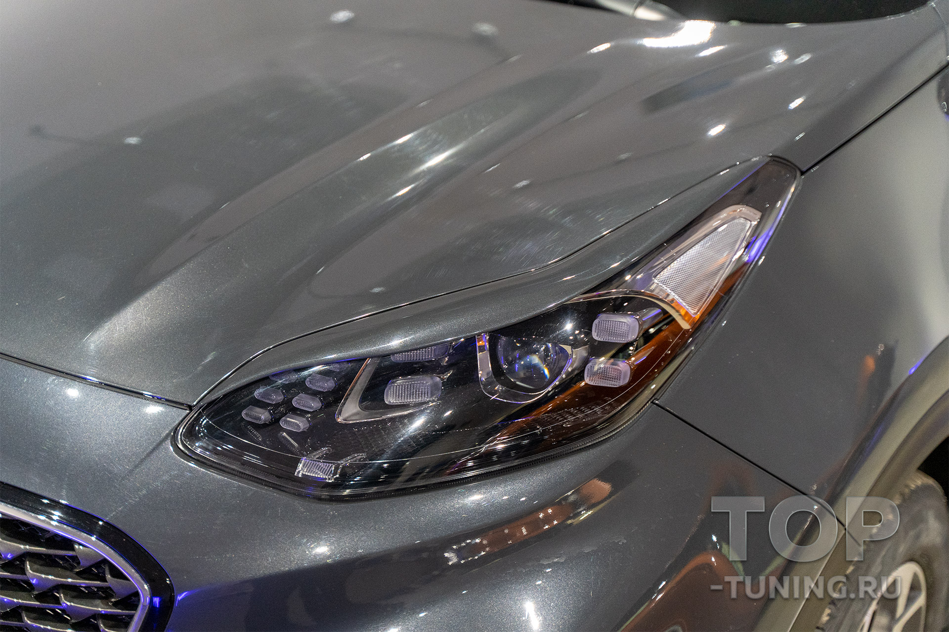 9846 Реснички Advance на фары Kia Sportage 4 2018+