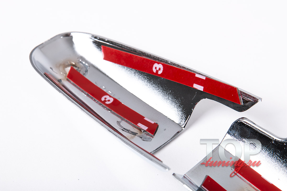 ТЮНИНГ ДЛЯ ХОНДА СИВИК 4Д (8 ПОКОЛЕНИЕ, 2005 - 2012) ХРОМИРОВАННЫЕ МОЛДИНГИ НА РУЧКИ ДВЕРЕЙ