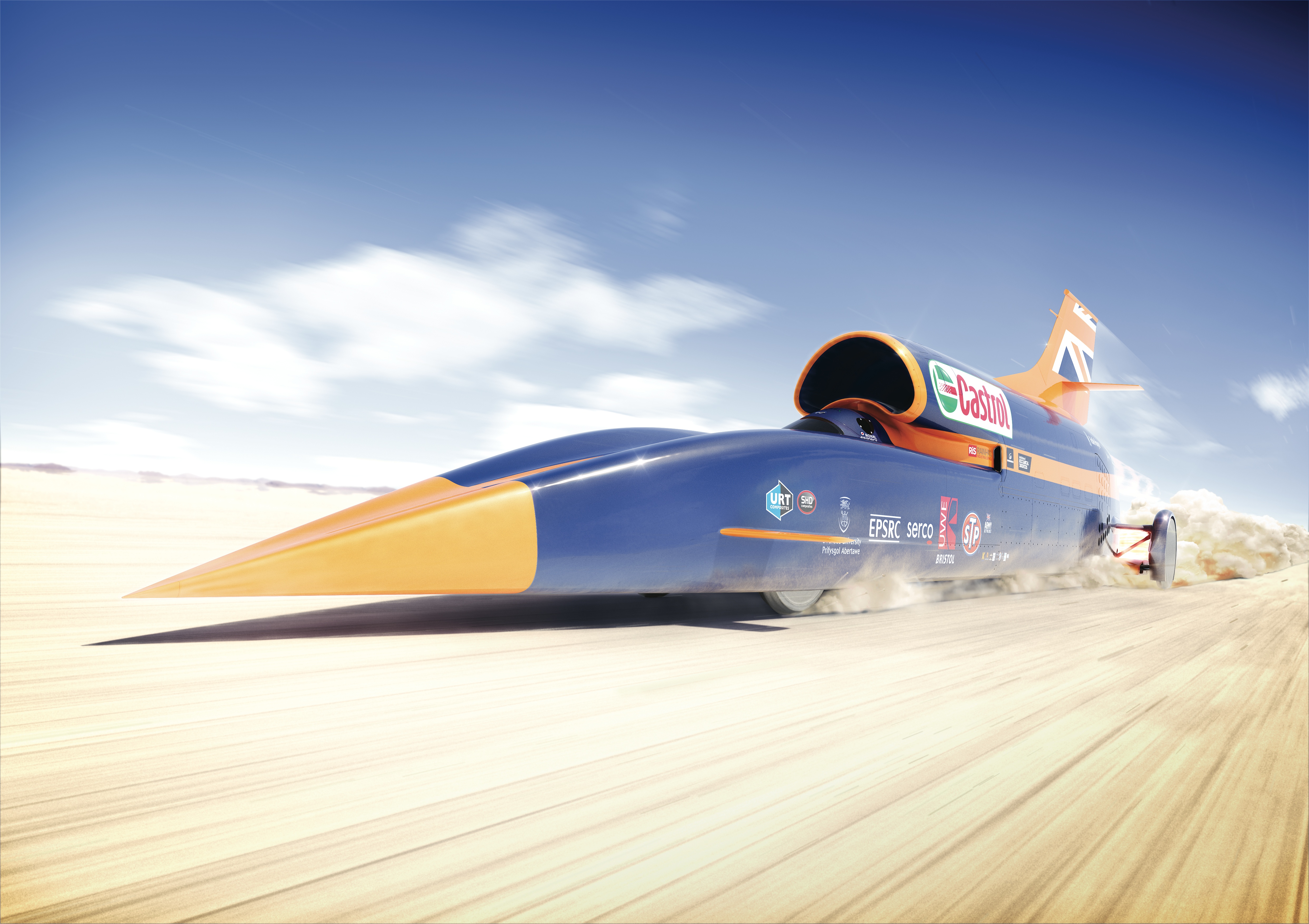 Bloodhound SSC разгонится до 320 км/ч на тестовом запуске