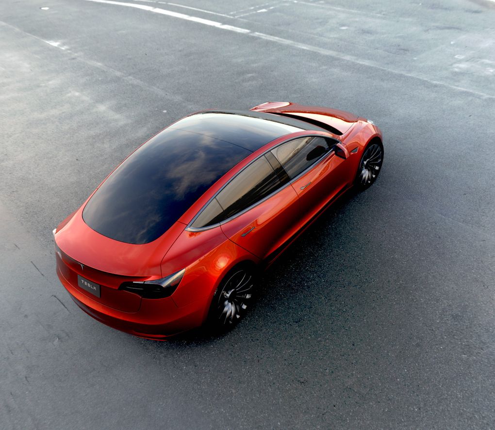 Tesla Model 3 выглядит даже лучше в кузове хэтчбек
