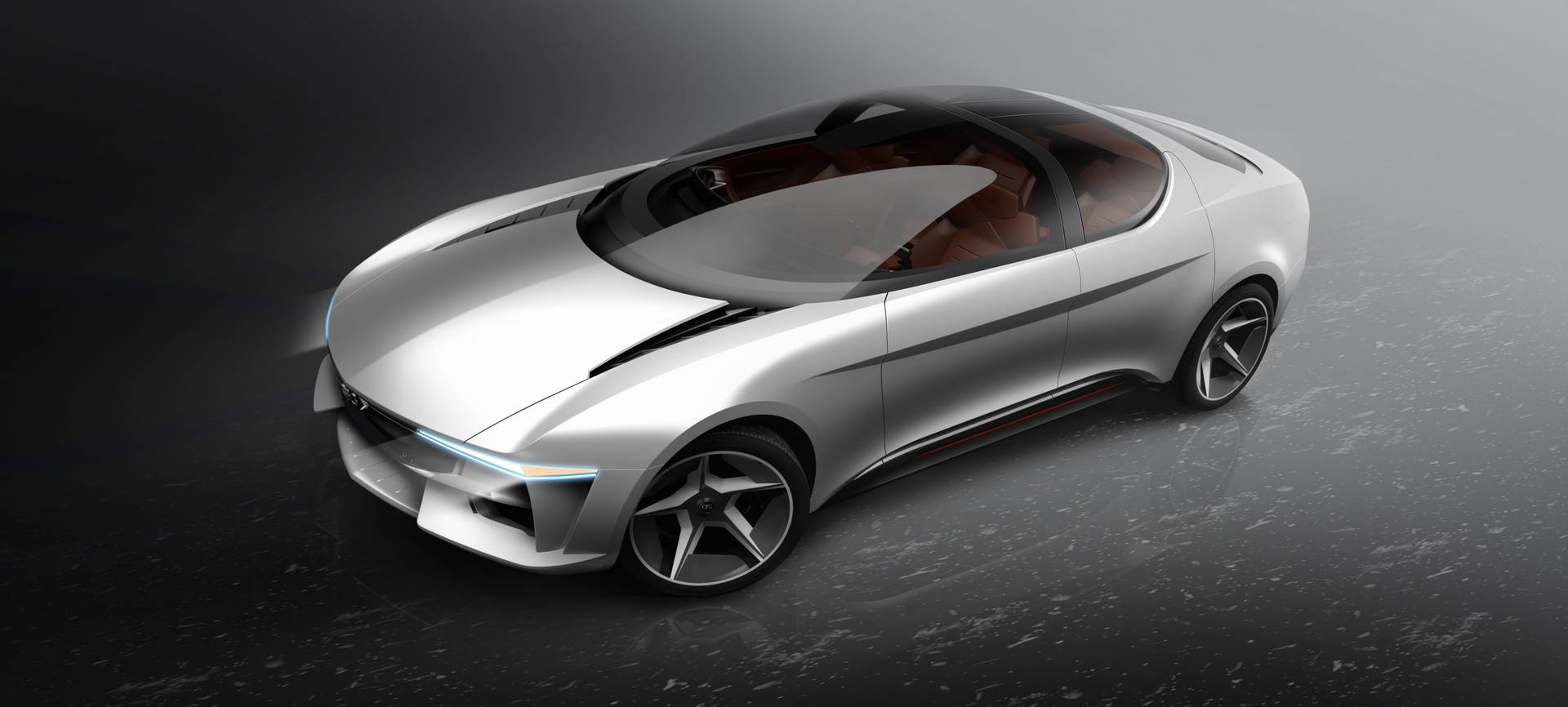 GFG Style and Envision представил новый электрический концептуальный автомобиль на Женевском автосалоне 2018.