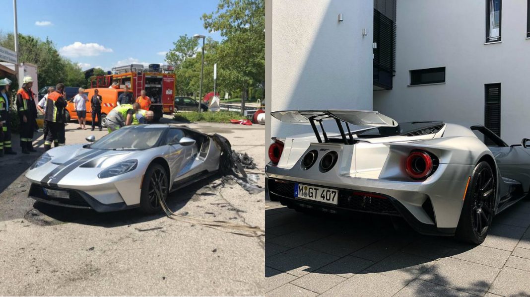 2018 Ford GT, сгоревший в Германии, заменен новым