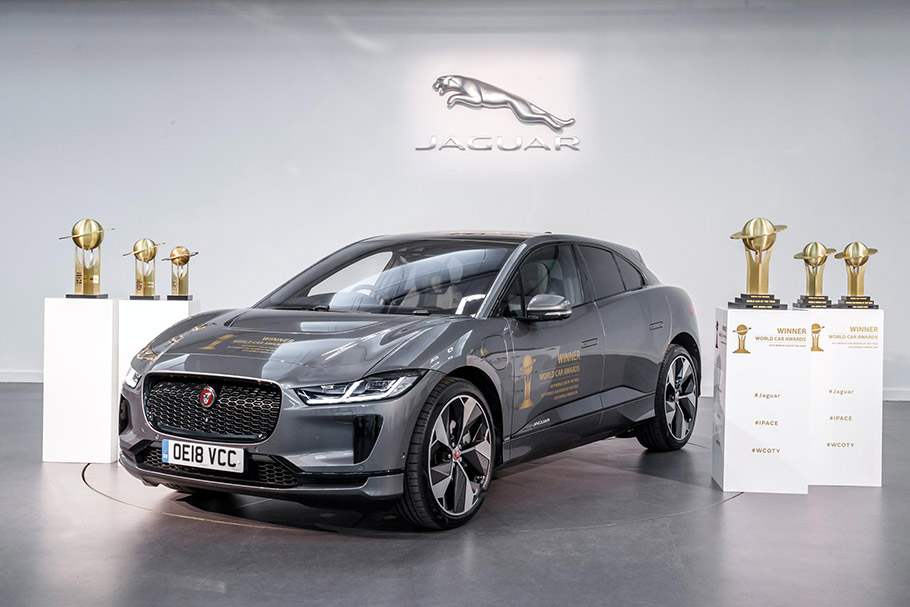 Jaguar I-PACE выиграл тройной приз на 2019 World Car Awards