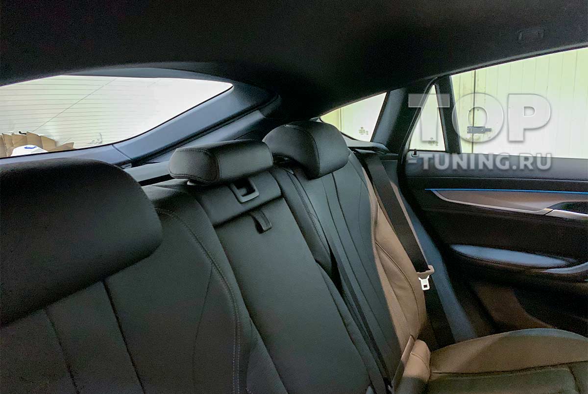 овый BMW X6 2019 года выпуска на комплекс работ по установке обвеса, защите полиуретановой пленкой, тонировке, детейлингу кузова и салона. 