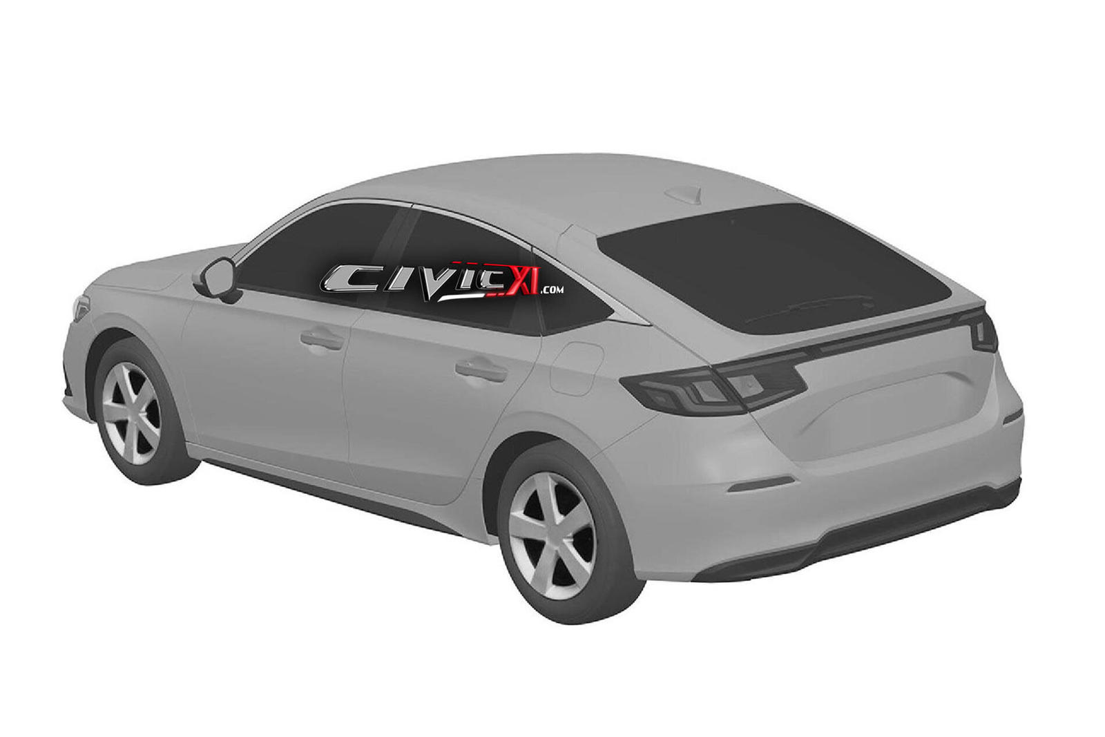 Новый хэтчбек Civic также выглядит длиннее и ниже, чем текущая модель, с более гладким кузовом и упрощенным дизайном.