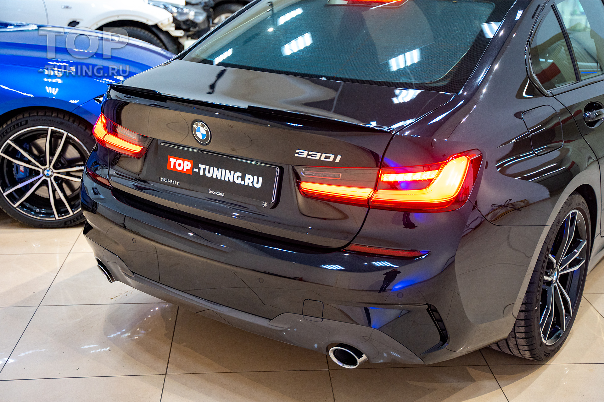 Новый тюнинг обвес для BMW 3 G20 - элерон переднего бампера + лип спойлер