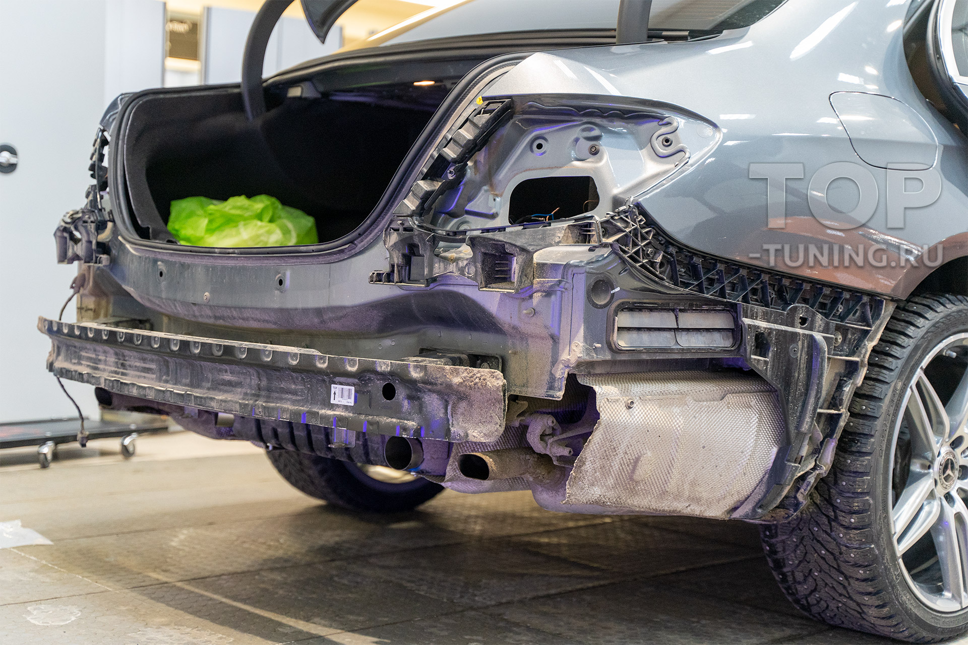 Тюнинг выхлопа Mercedes-Benz E w213 - установка системы Thor 