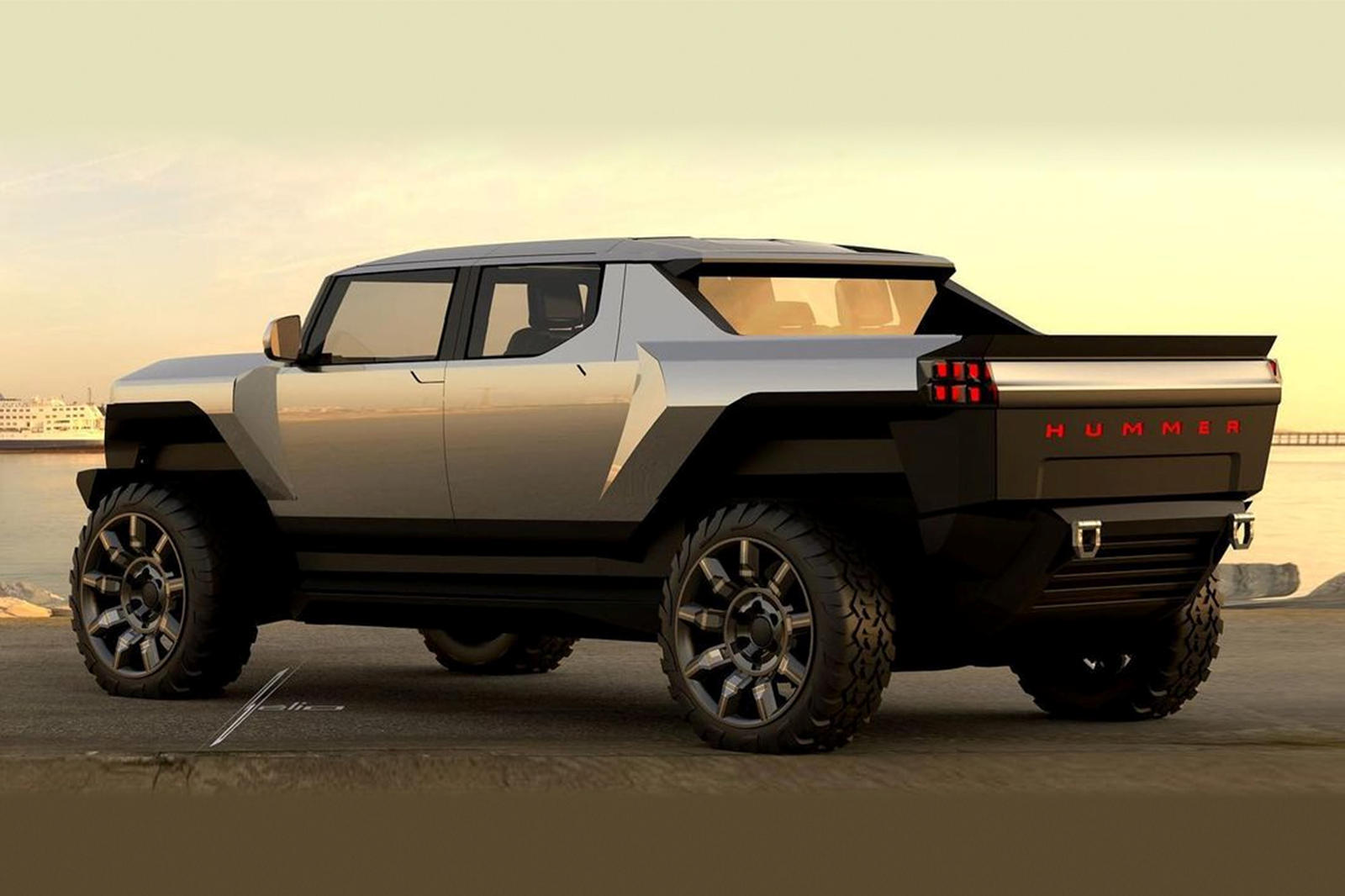 Предыдущие дизайны GMC Hummer EV