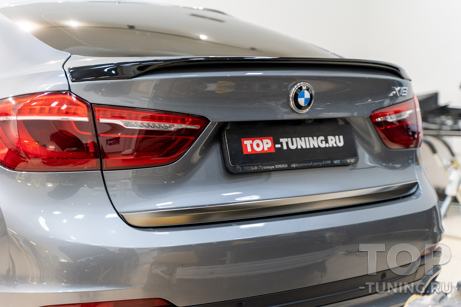 Тюнинг спойлер на багажник BMW X6 F16 – установка под ключ