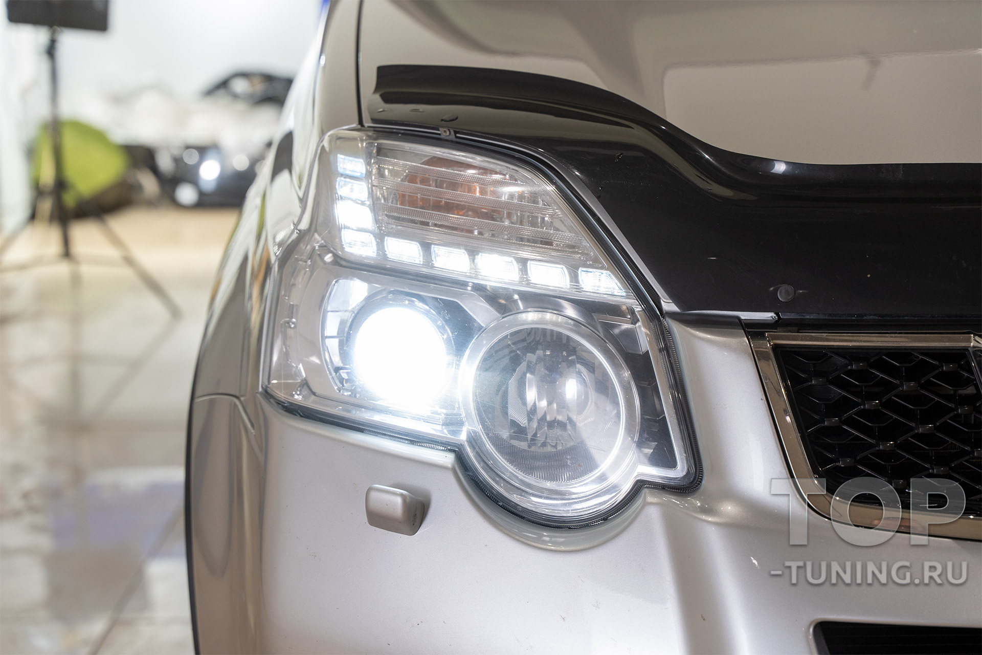 Светодиодные лампы в фары Nissan X-Trail T31 тест обзор 