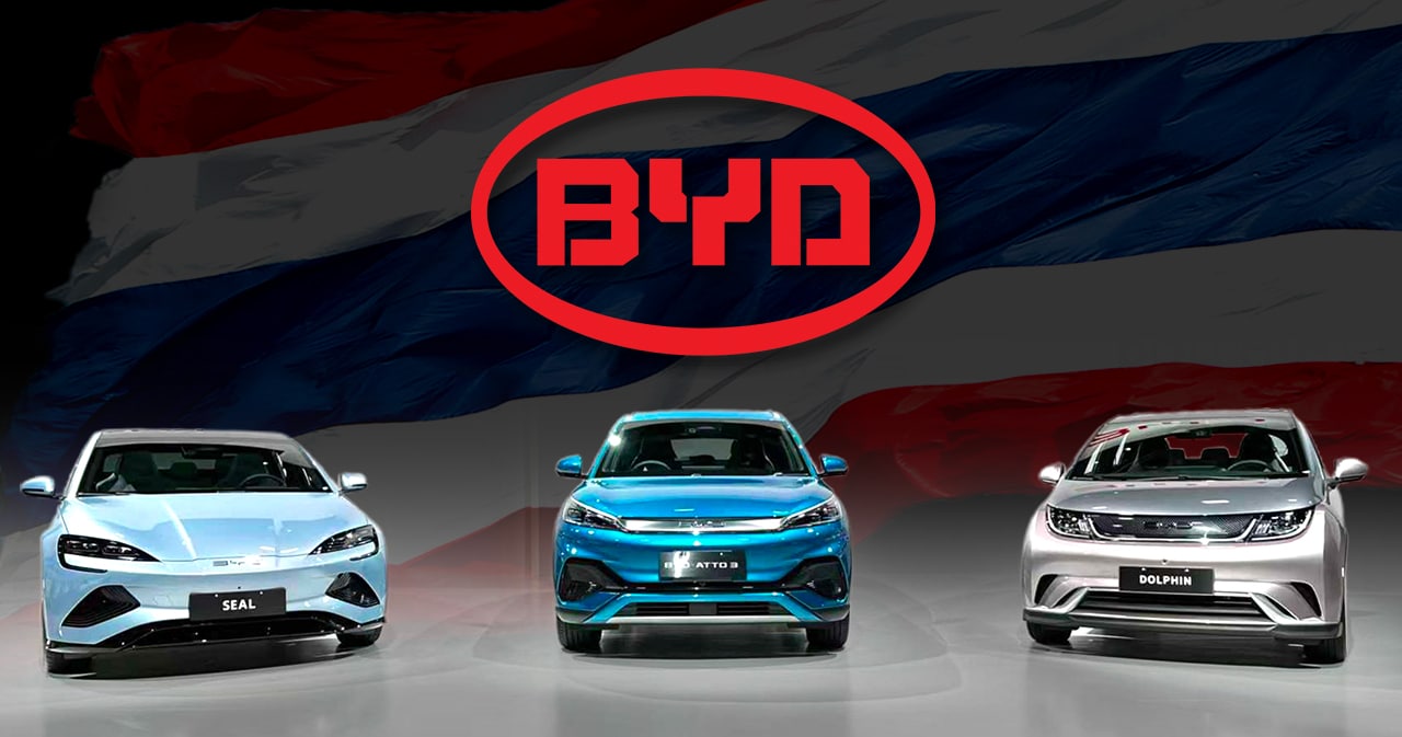 BYD — самый продаваемый бренд электромобилей в Таиланде