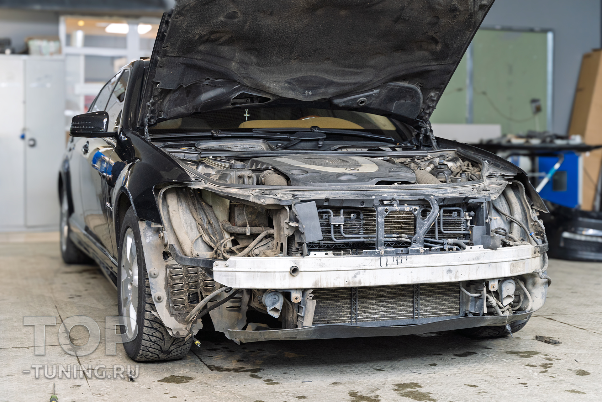 Замена ксенона на Bi LED – тюнинг оптики Mercedes Benz W221