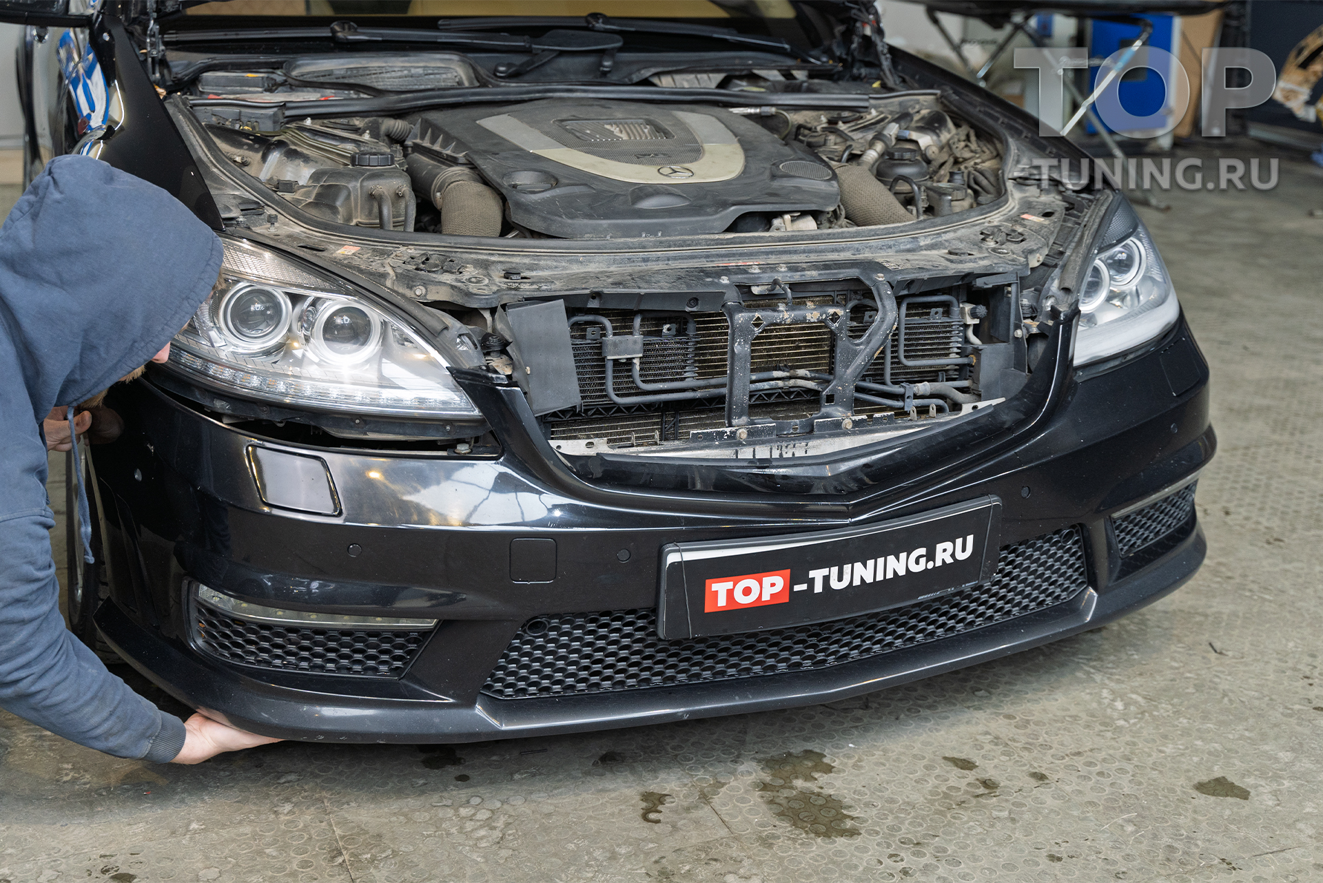 108867 Замена линз Mercedes W221 под ключ в Топ Тюнинг Москва