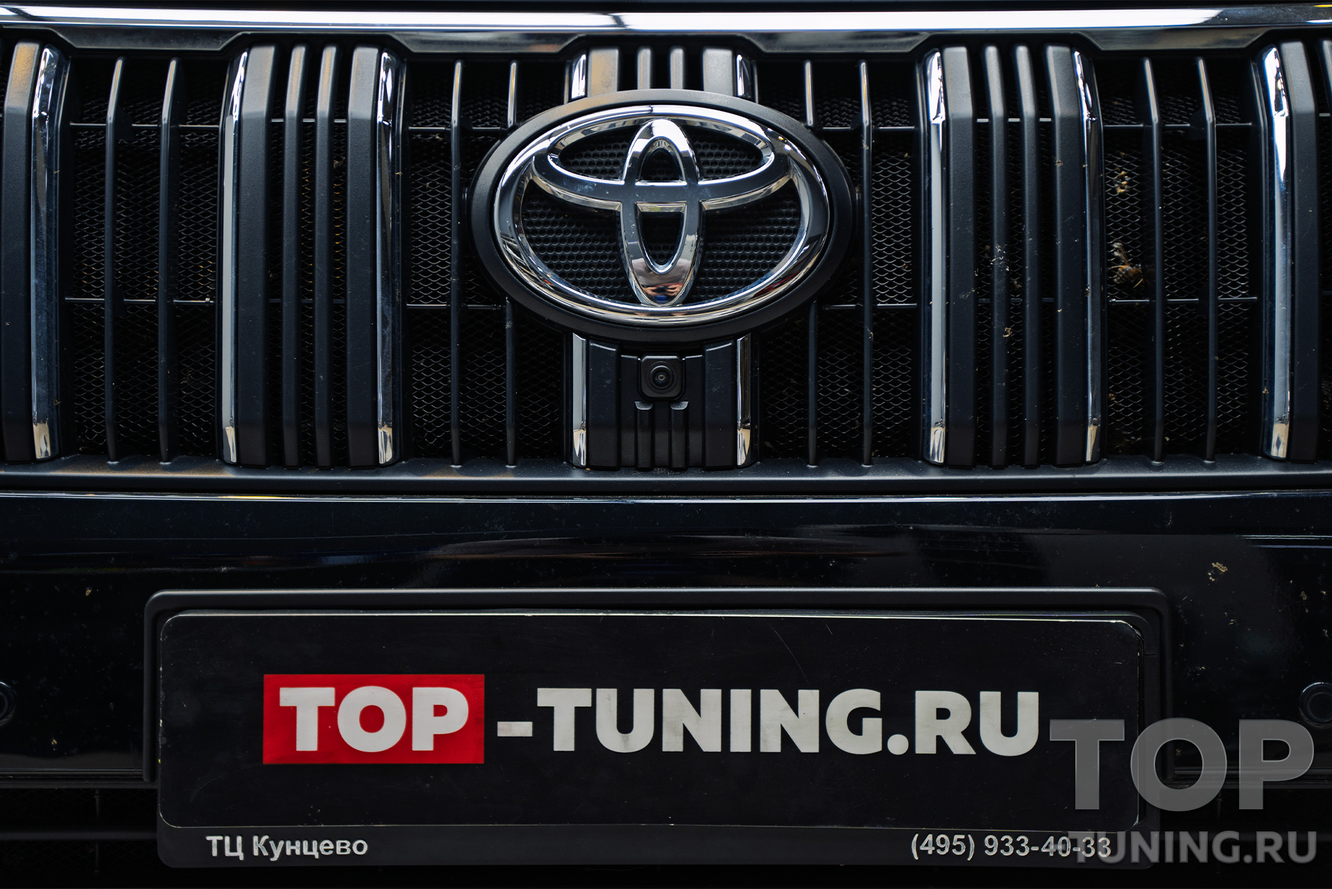 Установка системы кругового обзора 360 в Toyota LC Prado 150 рест 2 в Топ Тюнинг Москва