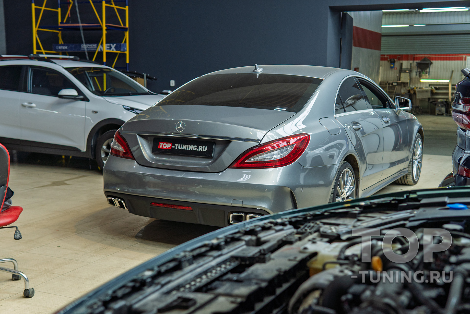 109020 Установка электронного выхлопа THOR 2.0 для Mercedes CLS 218 рестайлинг