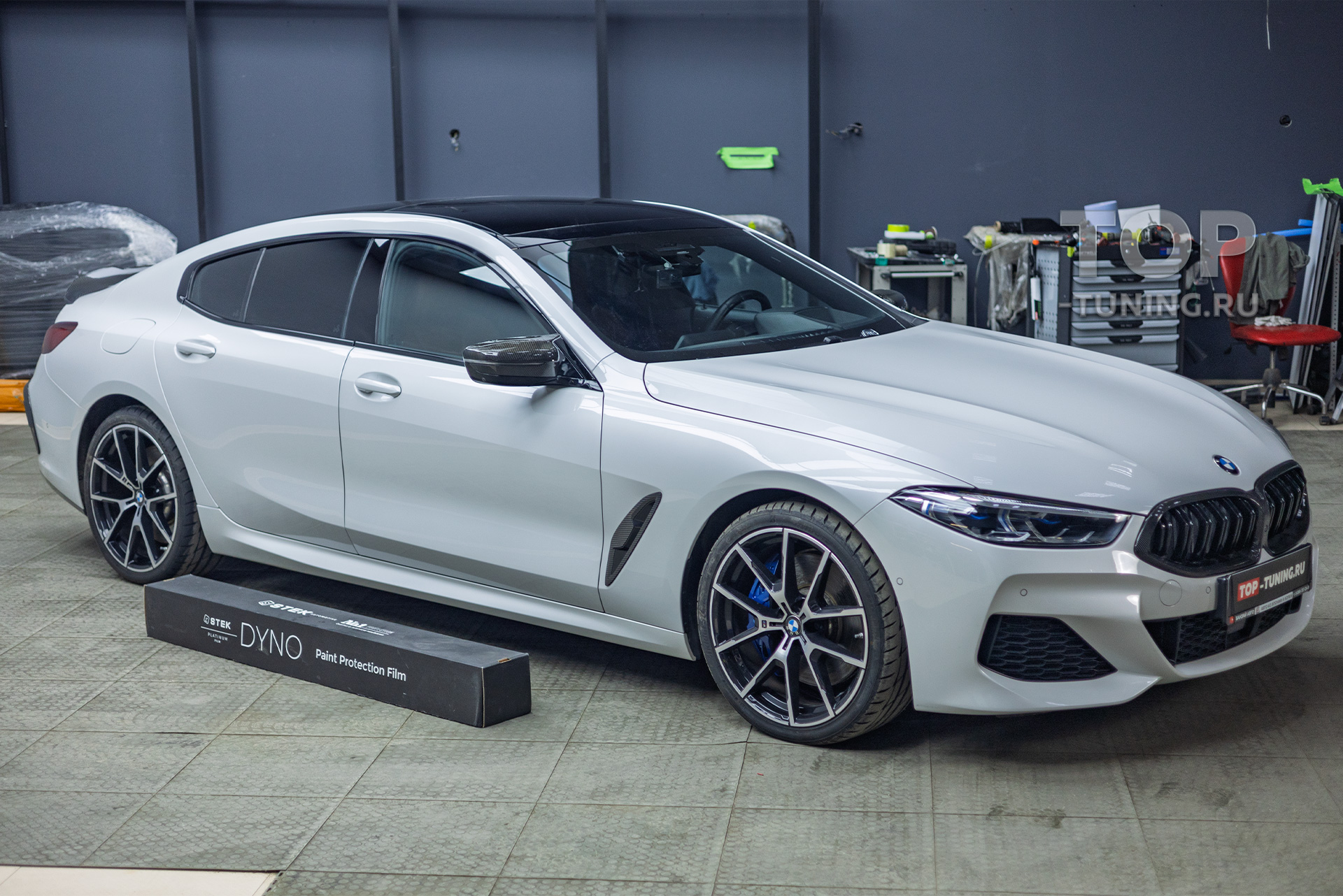 Оклейка полиуретановой пленкой + антихром для BMW 8 серии II рестайлинг Gran Coupe