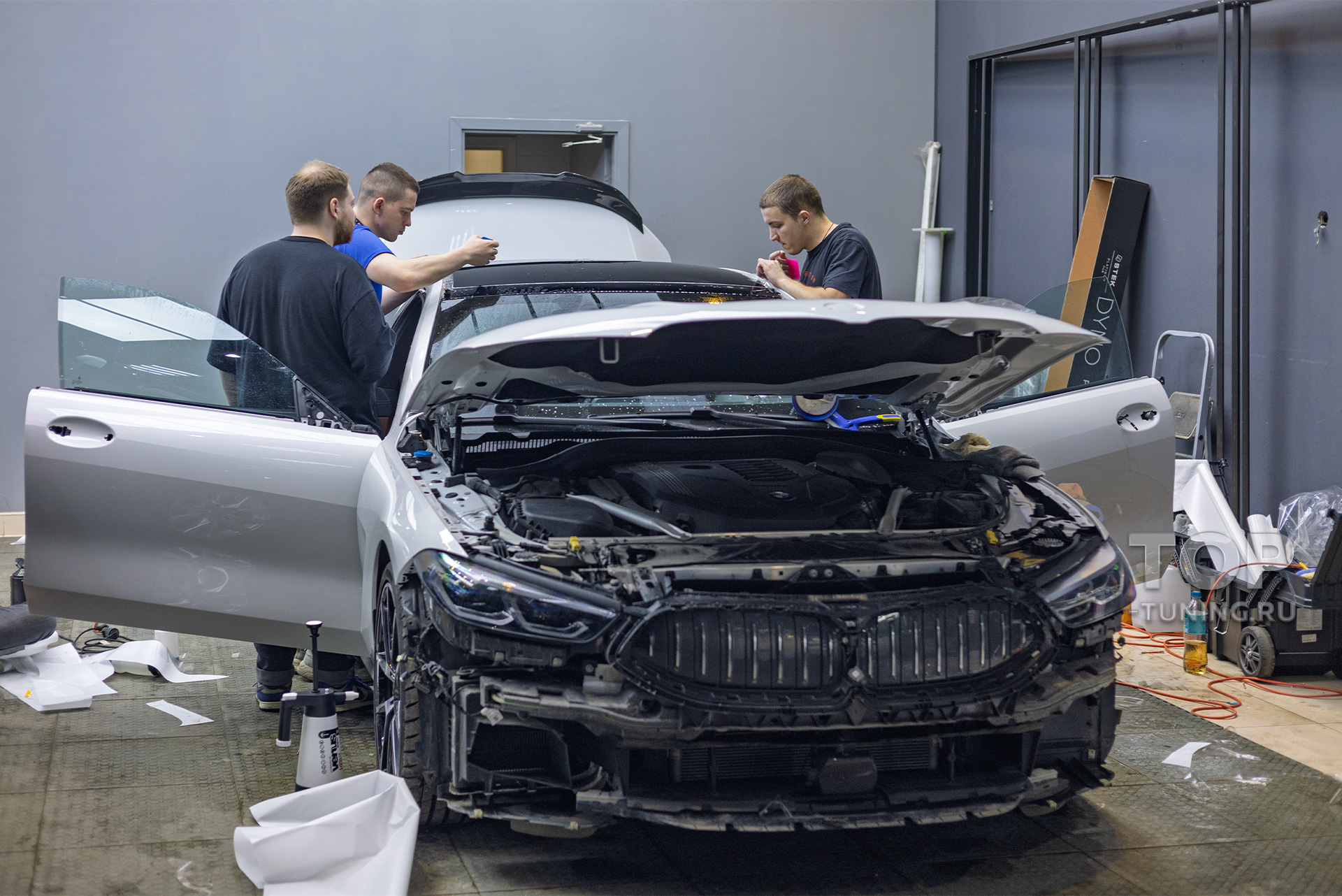 109025 Весь кузов в STEK + антихром для BMW 8 серии II рестайлинг Gran Coupe