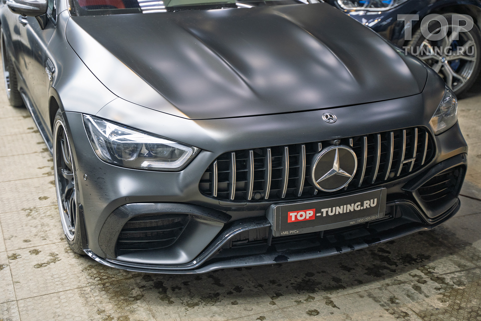 109030 Установка карбонового капота для Mercedes-Benz AMG GT рестайлинг