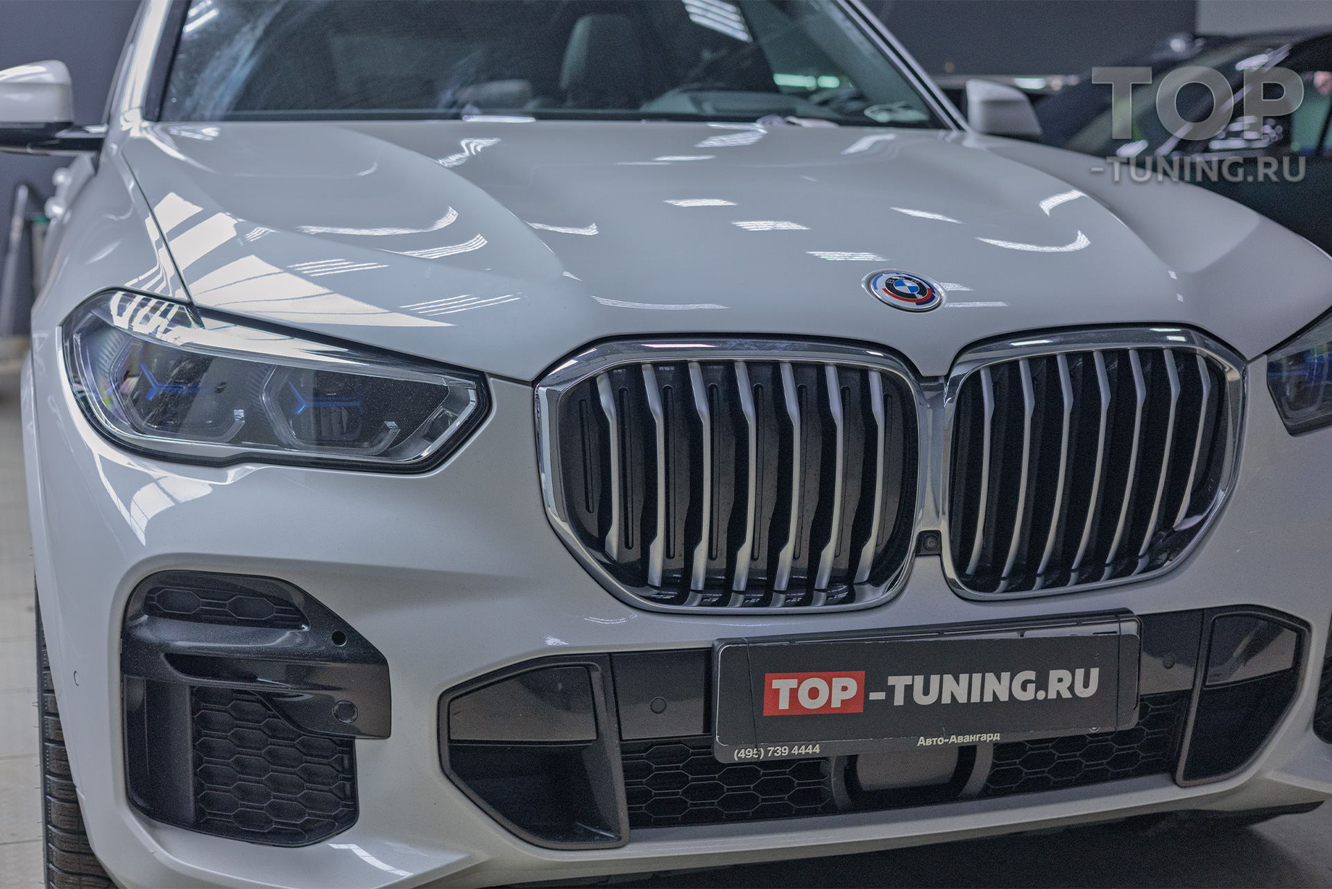 Тюнинг решетки радиатора BMW X5 G05 в стиле Shadow Line в Топ Тюнинг Москва 