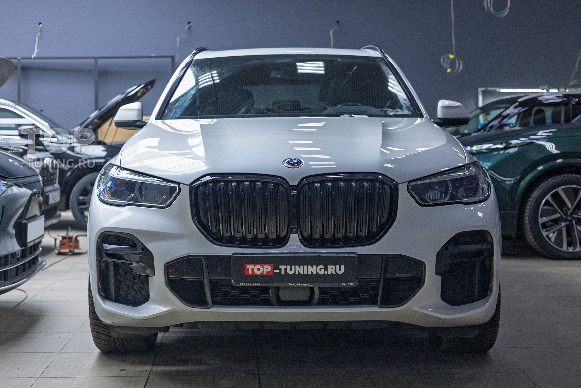 Тюнинг решетки радиатора BMW X5 G05 в стиле Shadow Line