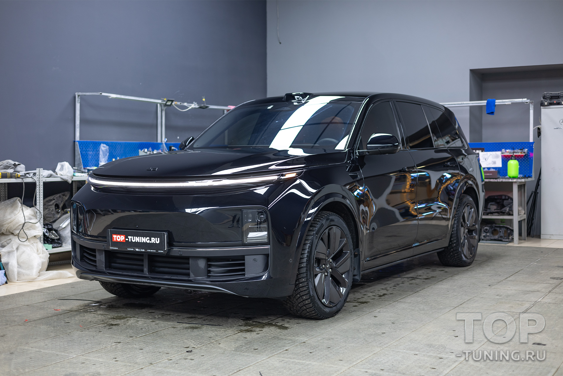 Тюнинг-дооснащение фар Lixiang L9 – bi-LED линзы взамен штатных