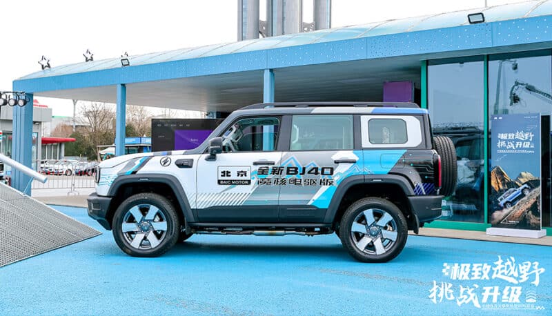 BAIC BJ40e EREV с дальностью хода 1200 км будет представлен в Китае 7 апреля
