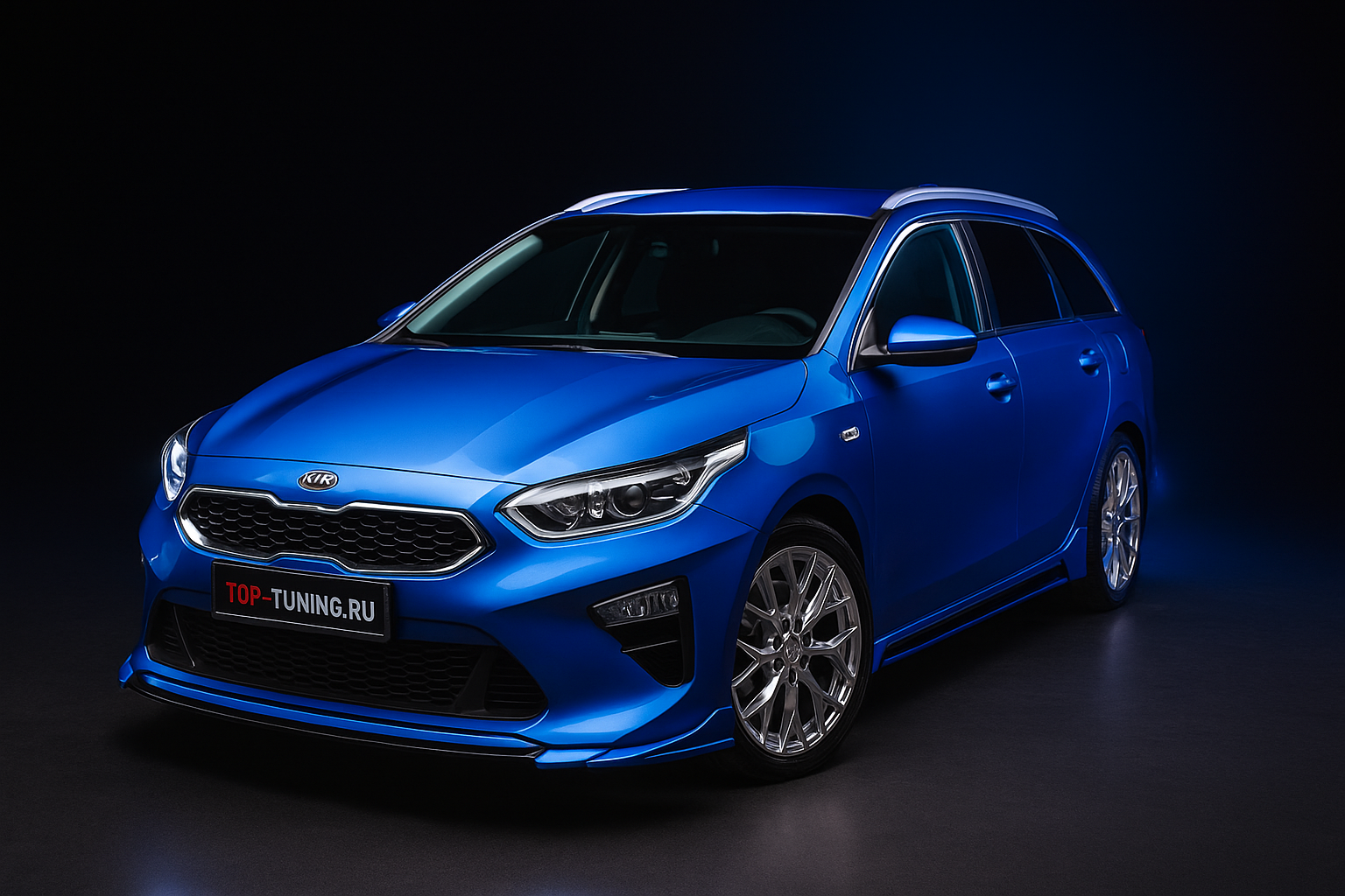 Тюнинг обвеса Kia Ceed III – установка спойлера, порогов и диффузора