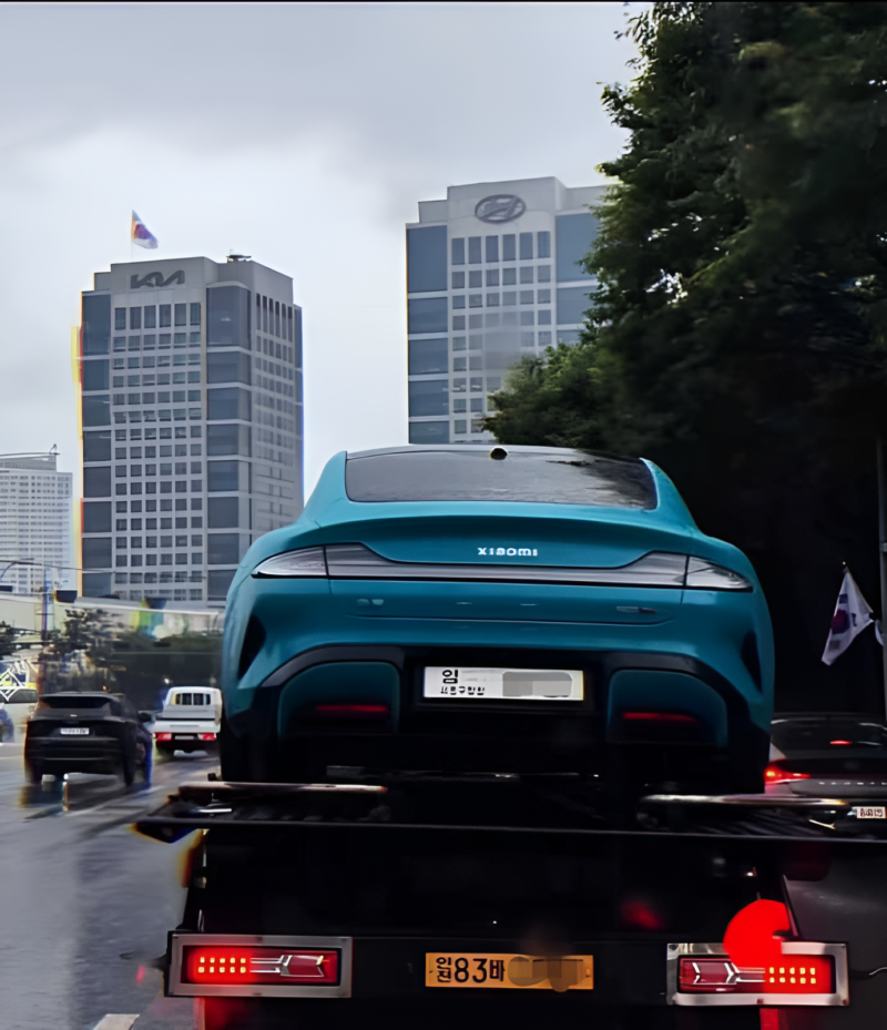 Компания Hyundai тестирует Xiaomi SU7 в научно-исследовательских центрах в Корее