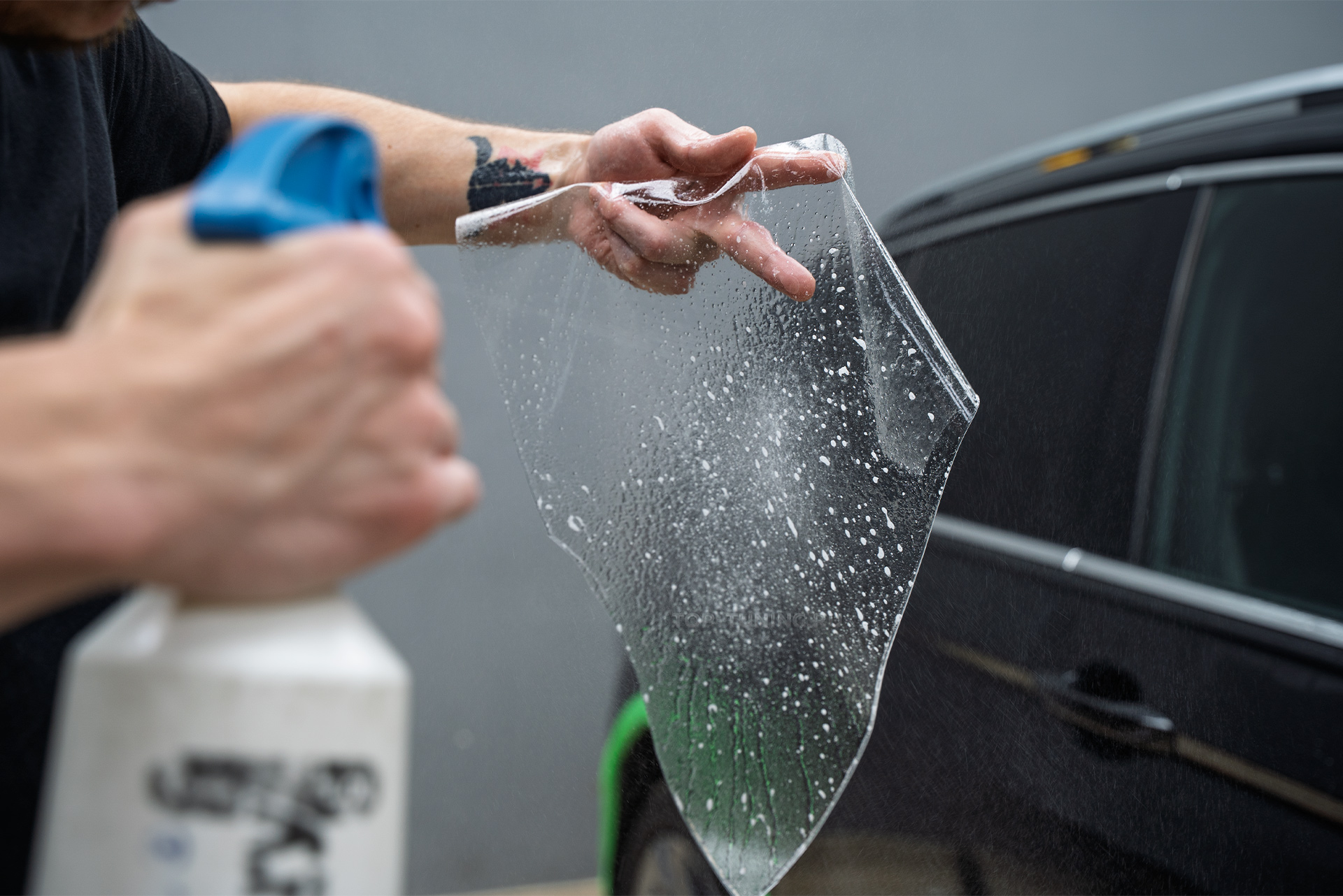 110067 Зона риска Volkswagen Tiguan 2021 в полиуретановую пленку + керамика кузова