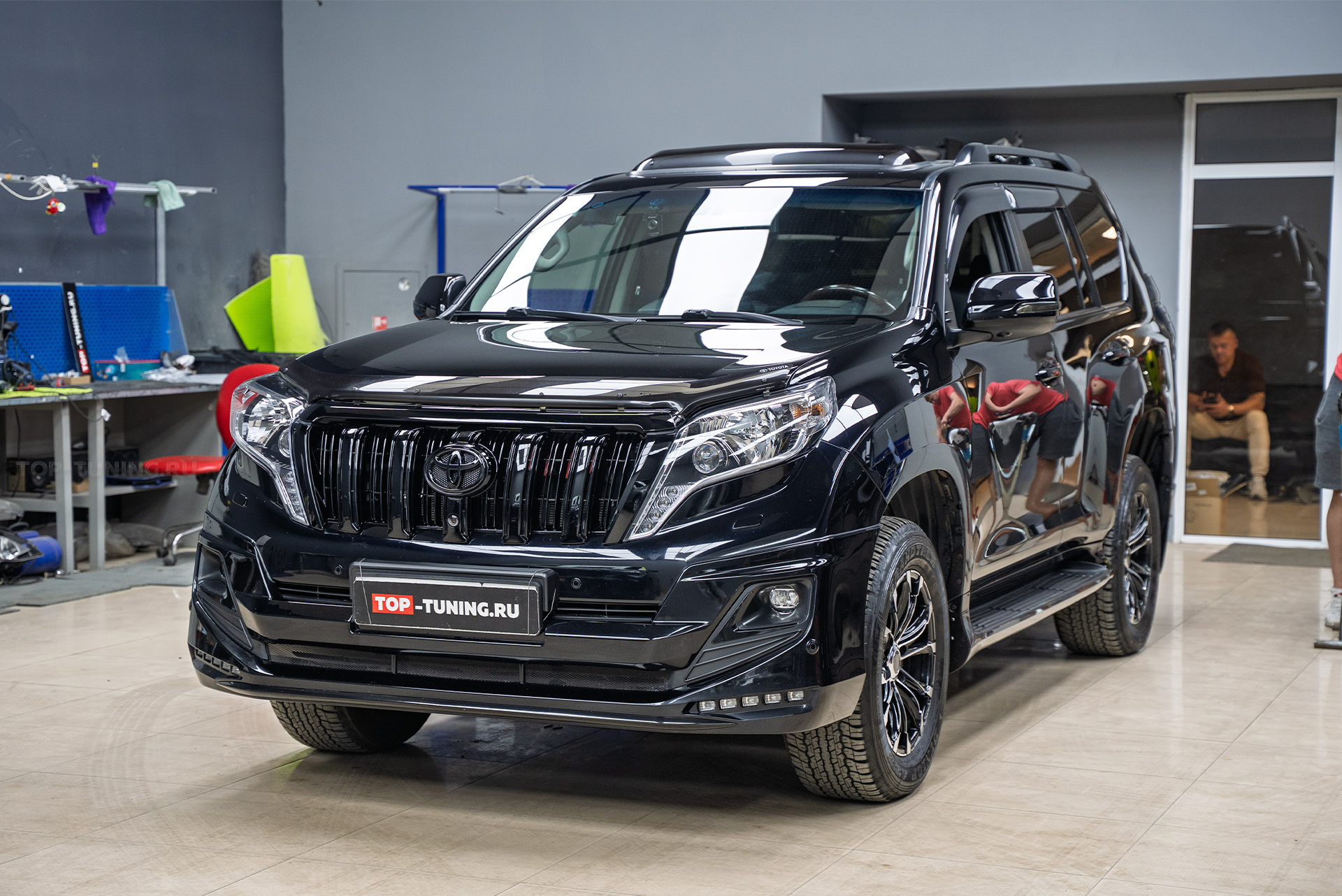 110085 Силовые пороги-ступени для Toyota Land Cruiser Prado 150 Силовые пороги-ступени для Toyota Land Cruiser Prado 150