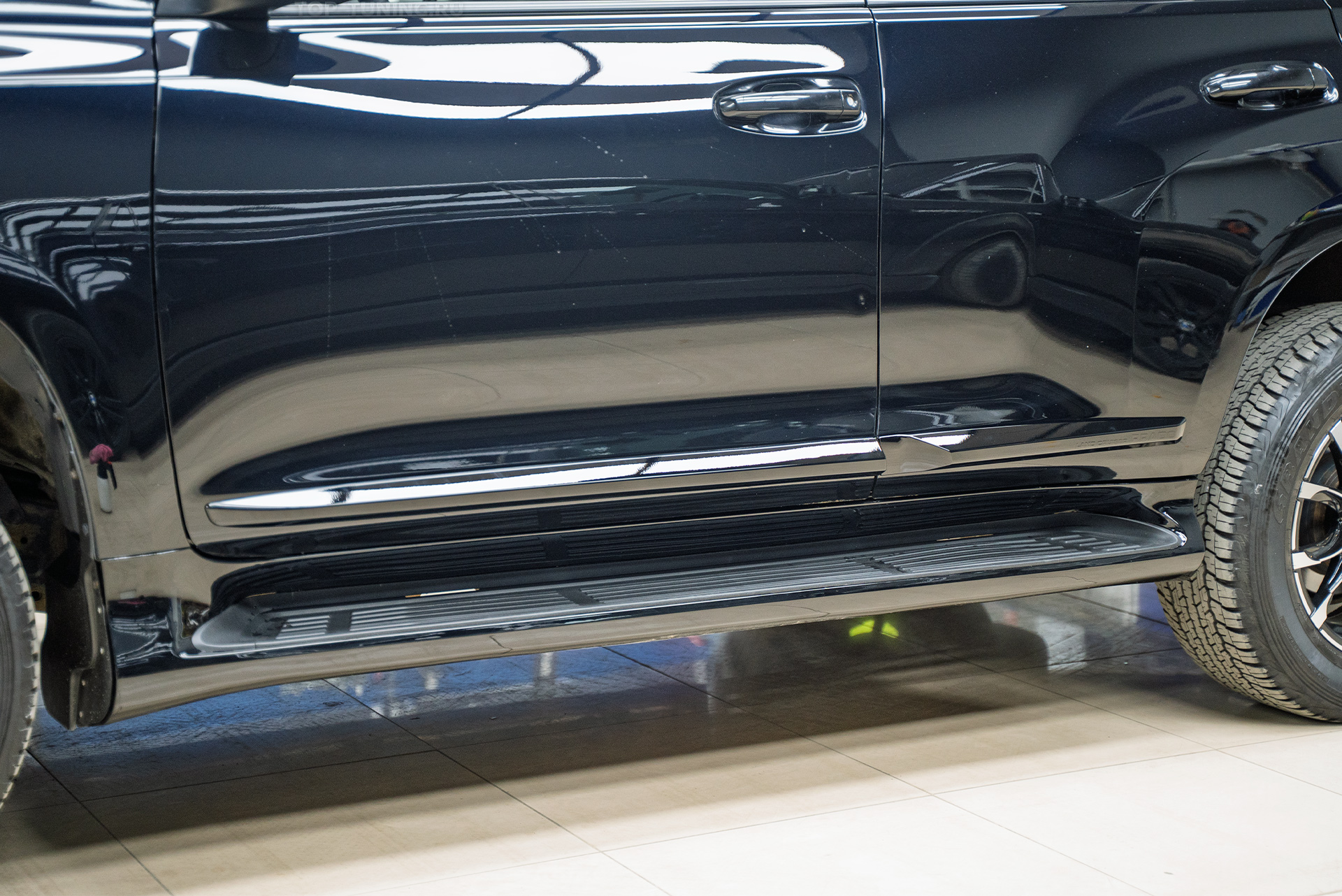 Силовые пороги-ступени для Toyota Land Cruiser Prado 150 110085 Силовые пороги-ступени для Toyota Land Cruiser Prado 150