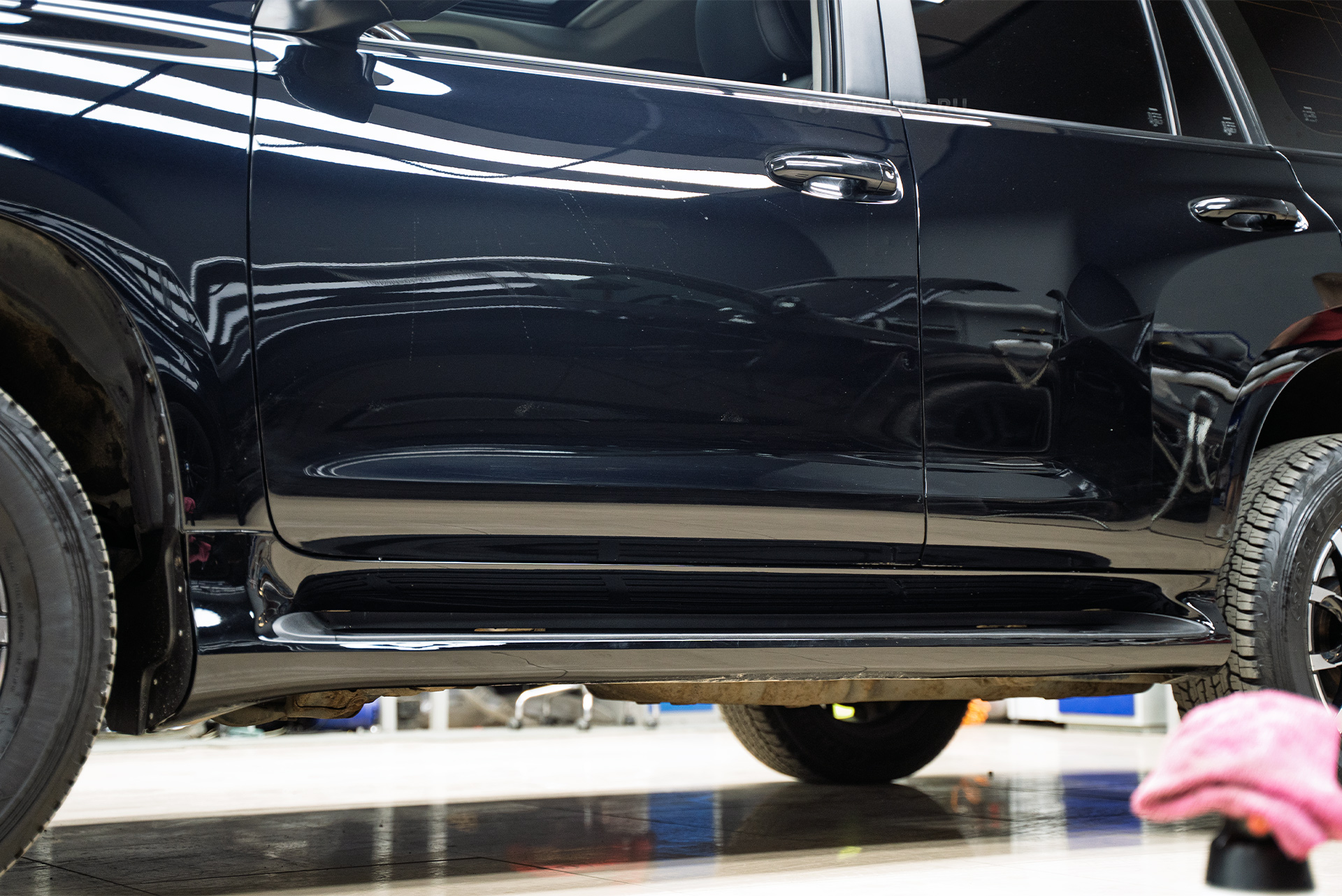 Силовые пороги-ступени для Toyota Land Cruiser Prado 150 110085 Силовые пороги-ступени для Toyota Land Cruiser Prado 150