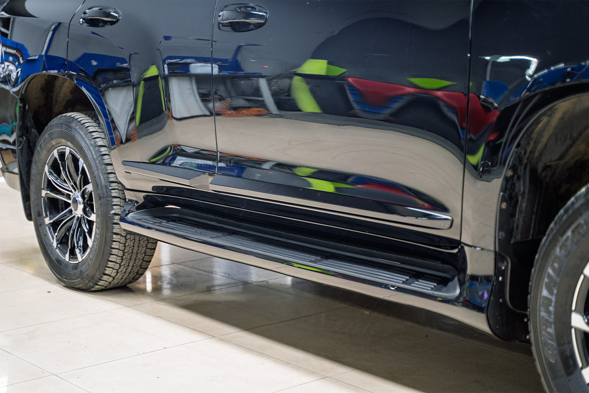 110085 Силовые пороги-ступени для Toyota Land Cruiser Prado 150 Силовые пороги-ступени для Toyota Land Cruiser Prado 150