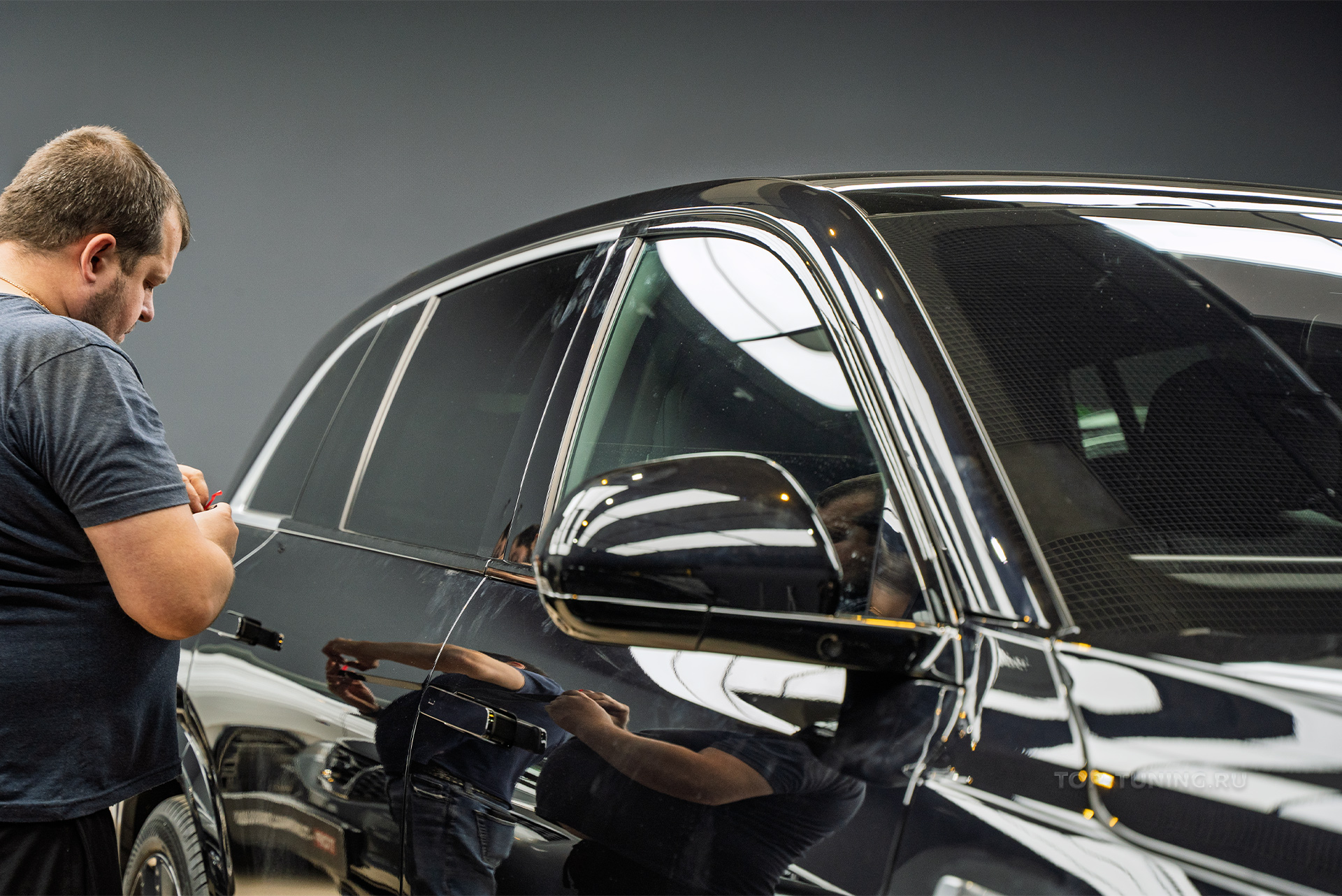 Монтаж антихром-пакета для Lixiang L7 