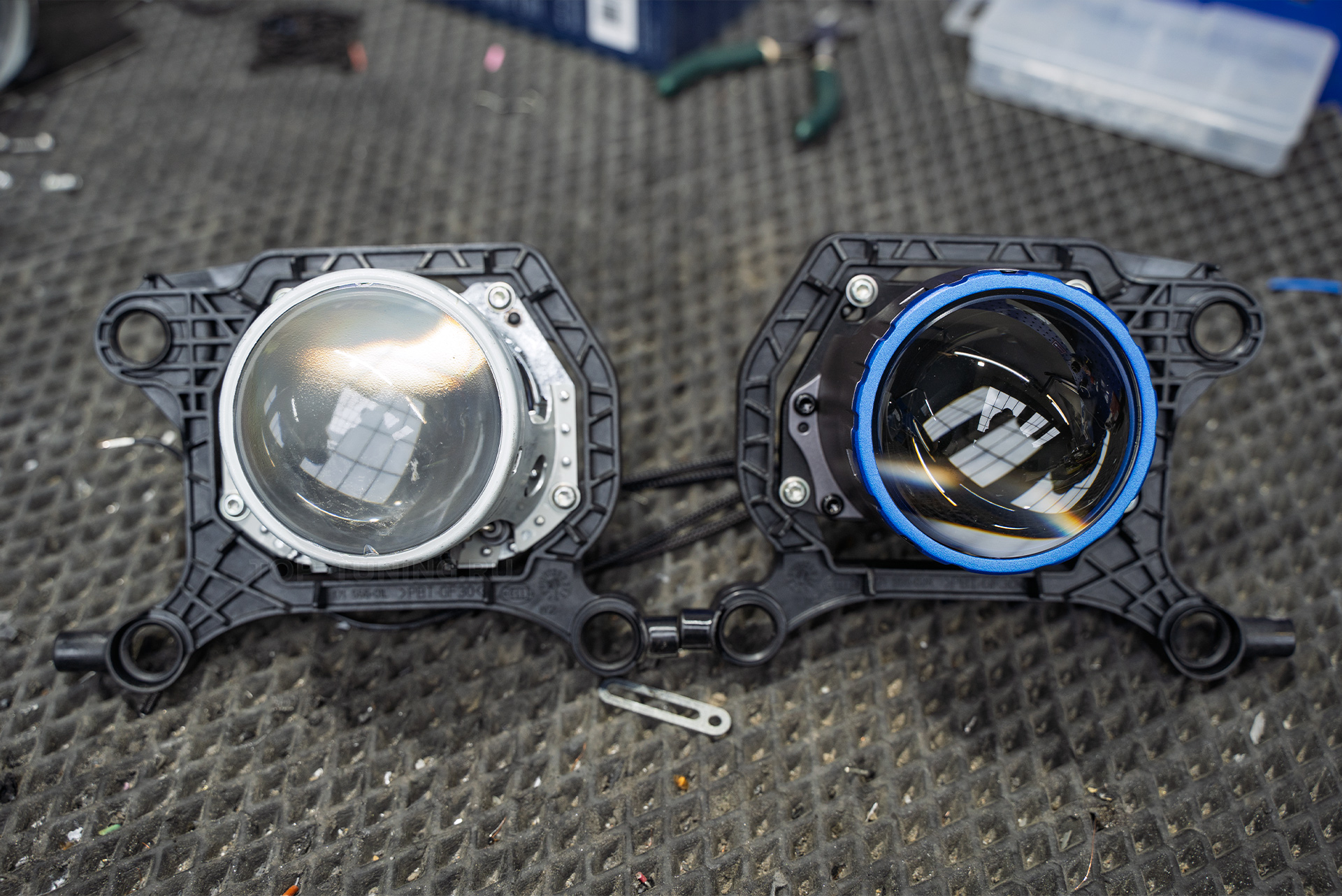 110183 Тюнинг и защита передней оптики BMW 5 серии F10 рестайлинг