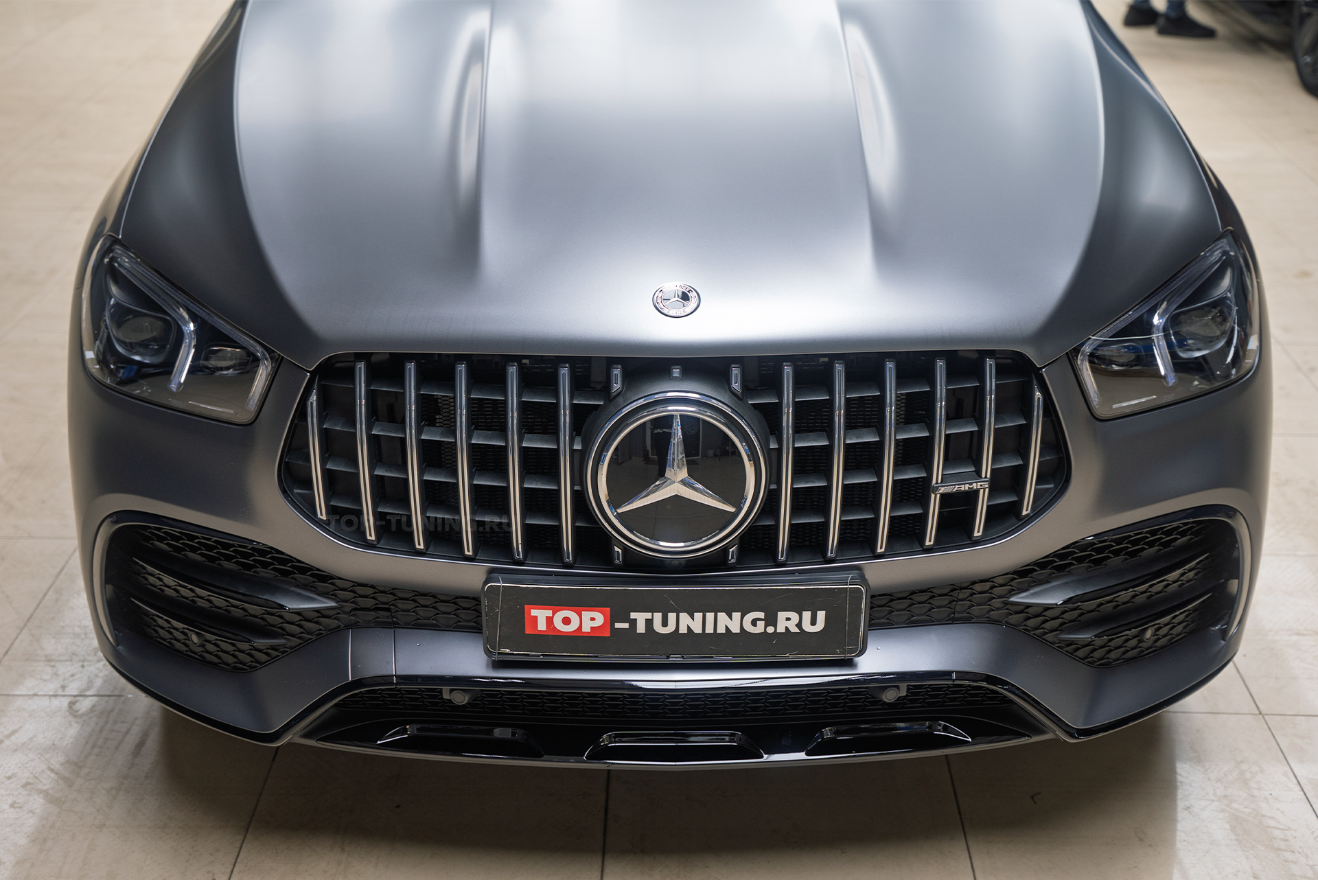 Оклейка всего кузова в сатиновый полиуретан для Mercedes-Benz GLE53 AMG