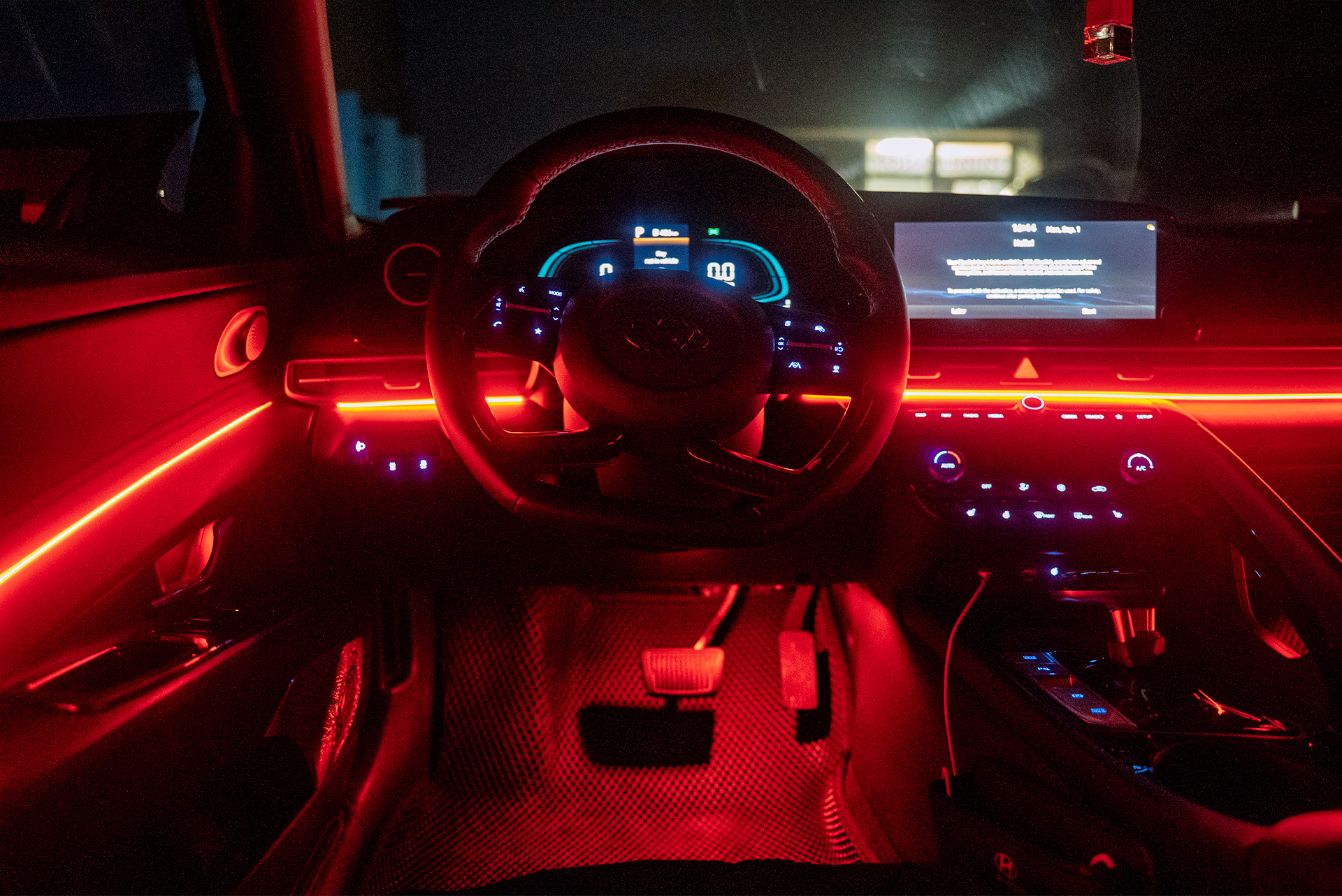 110214 Динамическая подсветка 24 в 1 в салон новой Hyundai Elantra CN7 рестайлинг