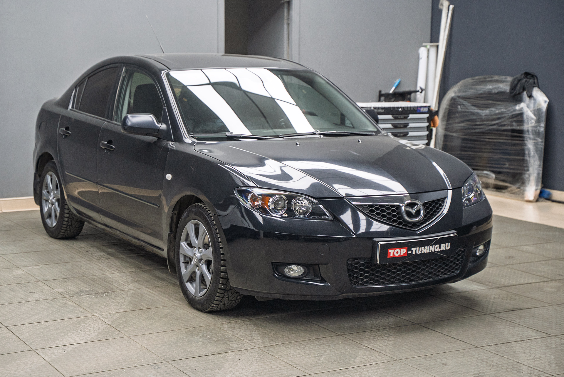 110220 Анатомический тюнинг-руль для Mazda 3 BK рестайлинг