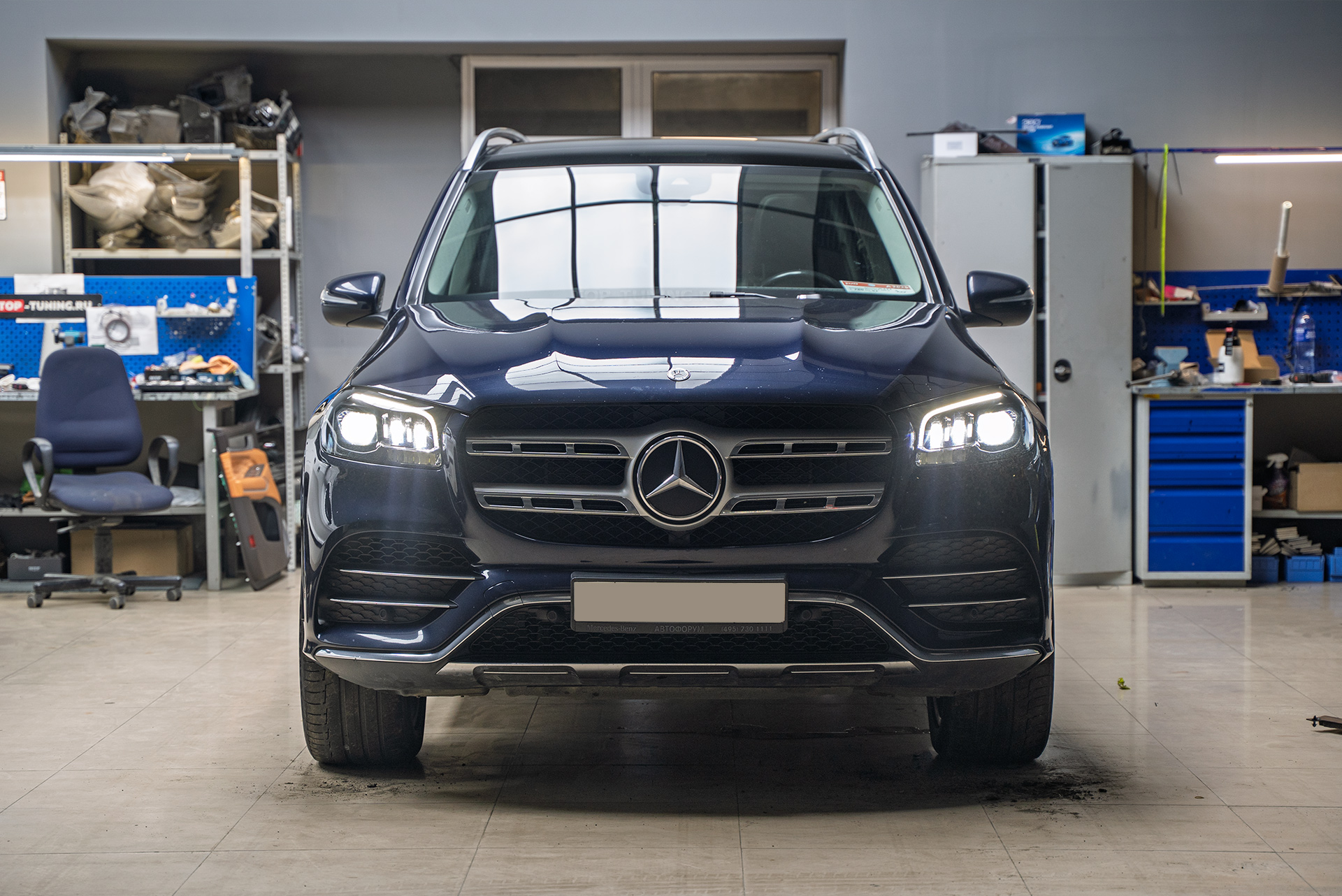 110250 Замена стекол фар Mercedes-Benz GLS 2019 на новую версию