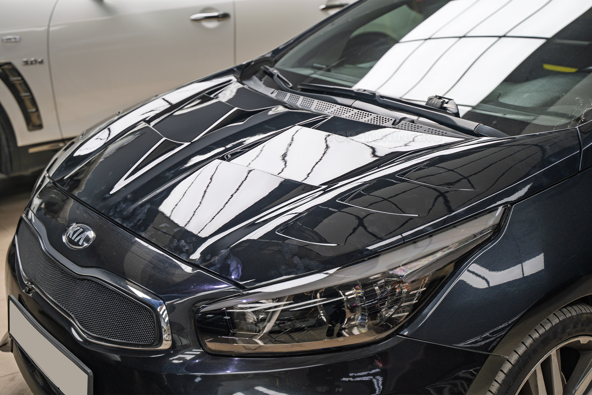 110278 Тюнинг-модернизация Kia Ceed II – спортивный капот GTR с жабрами Тюнинг-модернизация Kia Ceed II – спортивный капот GTR с жабрами